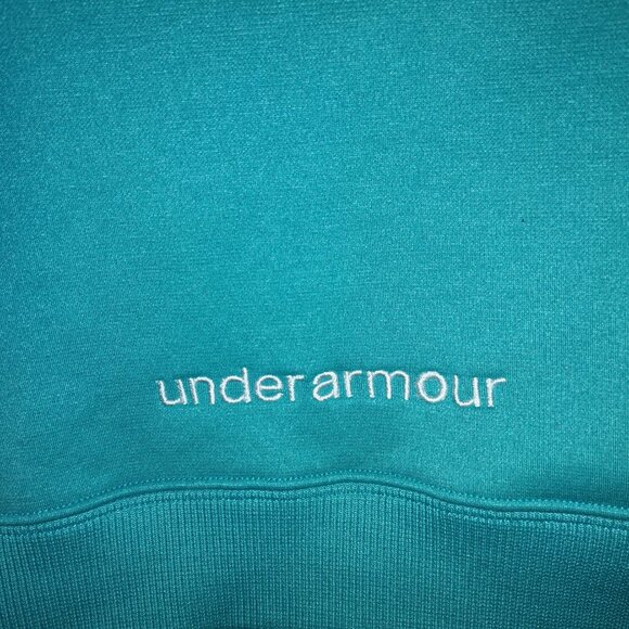 Under Armour Ladies Fleece Lined Teal Color Hoodie - Picture 3 of 6